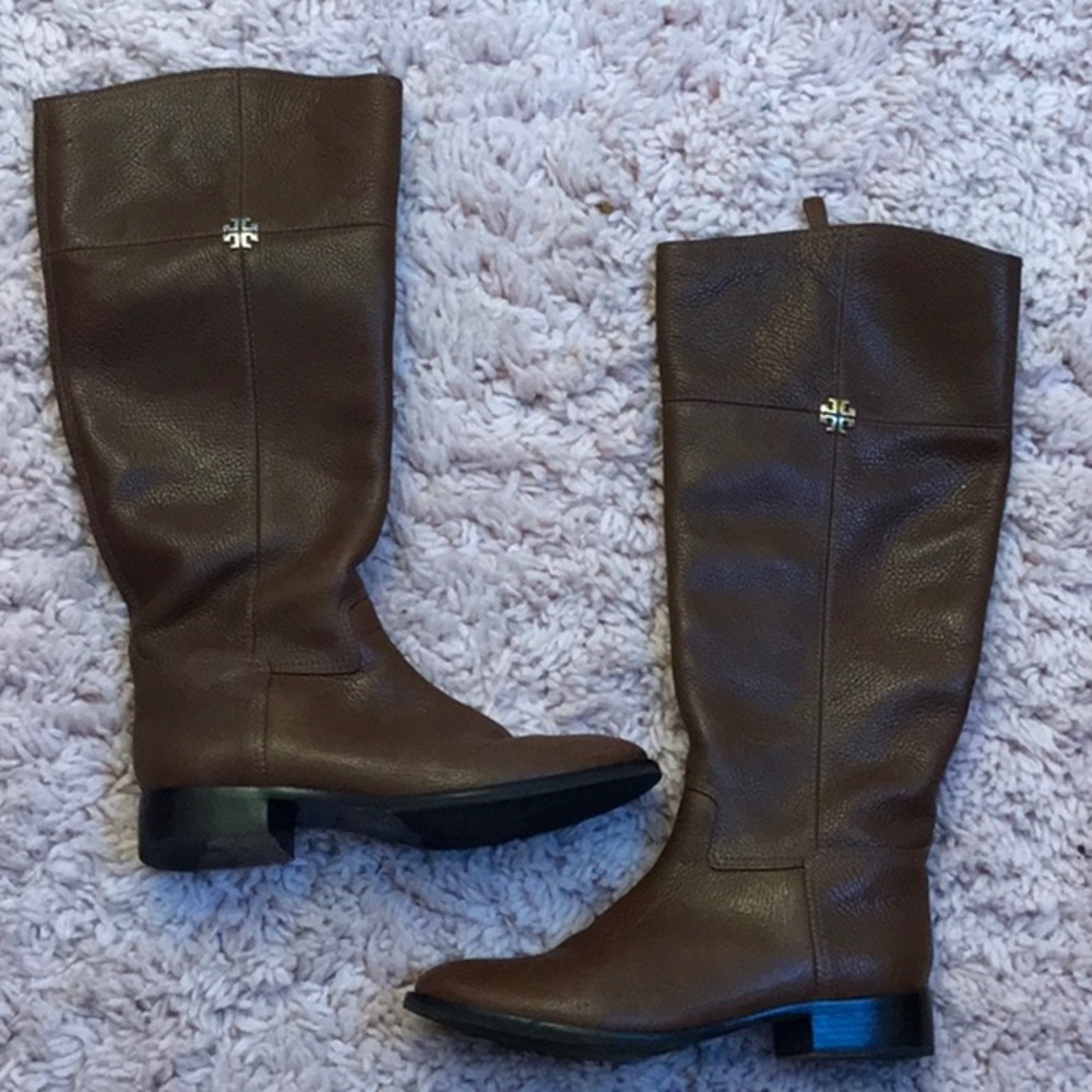 Tory Burch riding boots wide calf